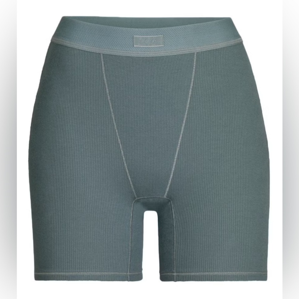 Skims kyanite cotton rib boxer